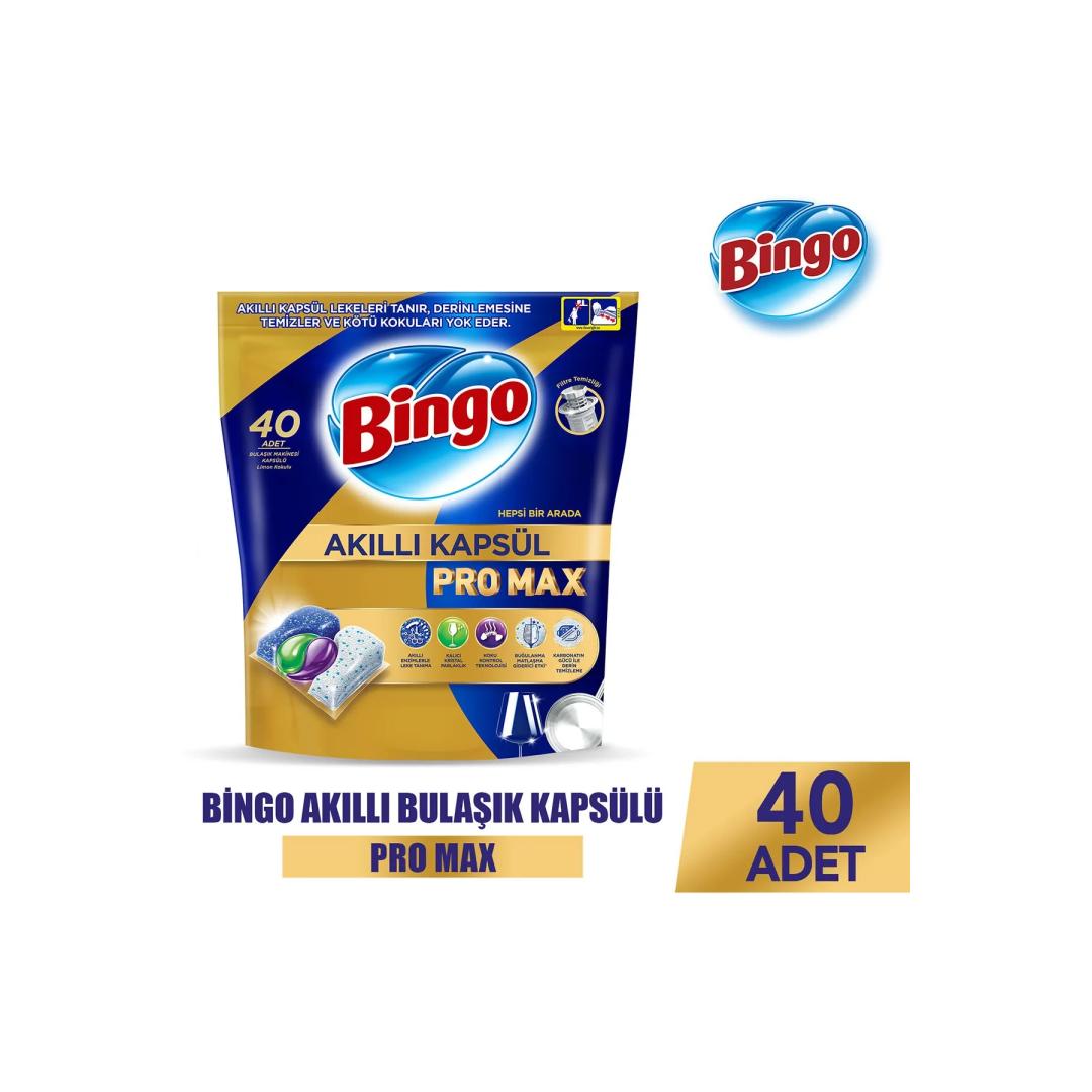 Bingo Akıllı Kapsül Pro Max Bulaşık Makinesi Deterjanı Tableti 40 Lı